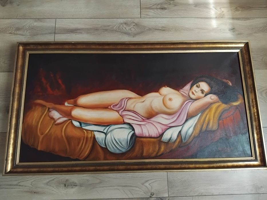 Obraz olejny na płótnie, 60cm x105cm
