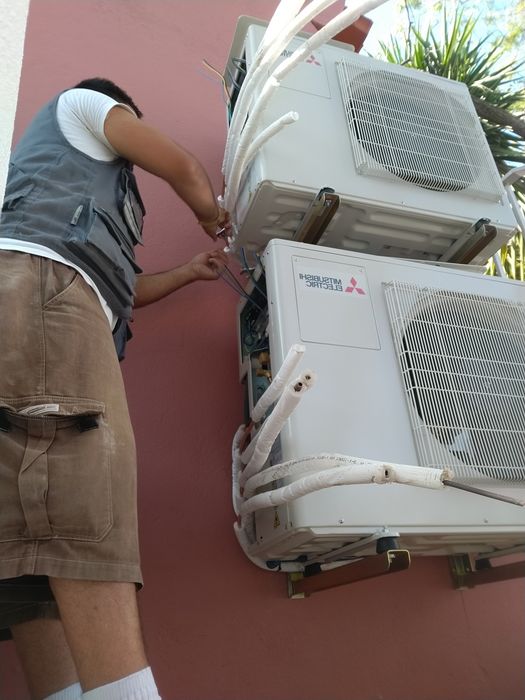 Aquecimento central, manutenção e Instalação Ar condicionado
