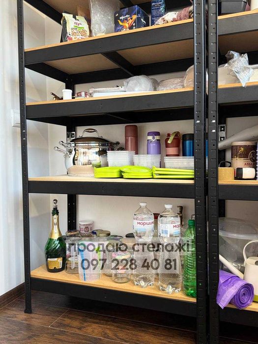 Стелажі металеві, поличні бу, поличкові, полки, полочные стелажи бу