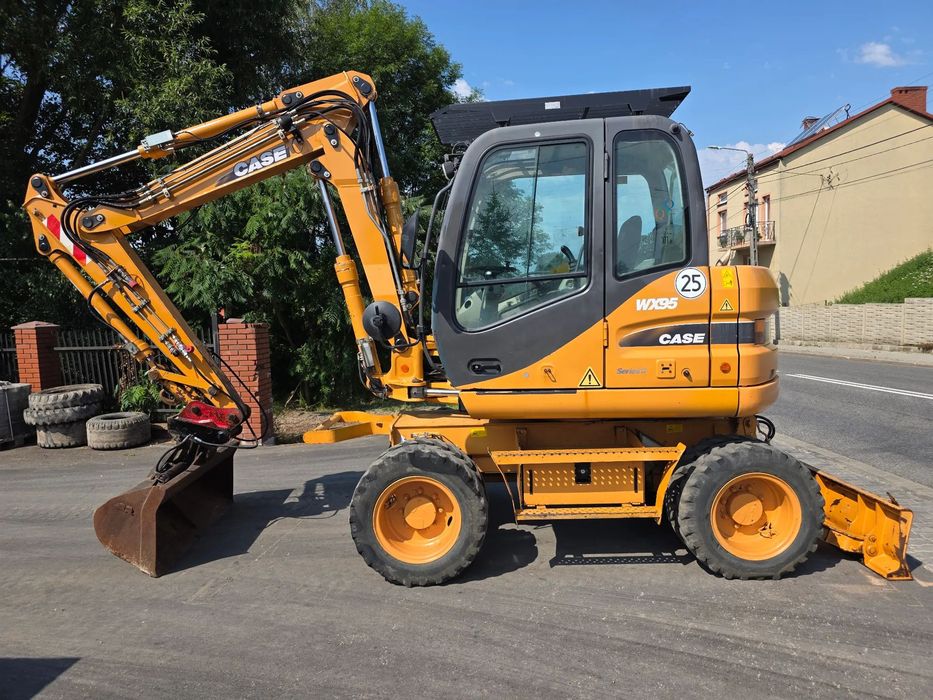 Case WX 95  Koparka kołowa 10 ton/Bardzo dobry stan/2 łyżki
