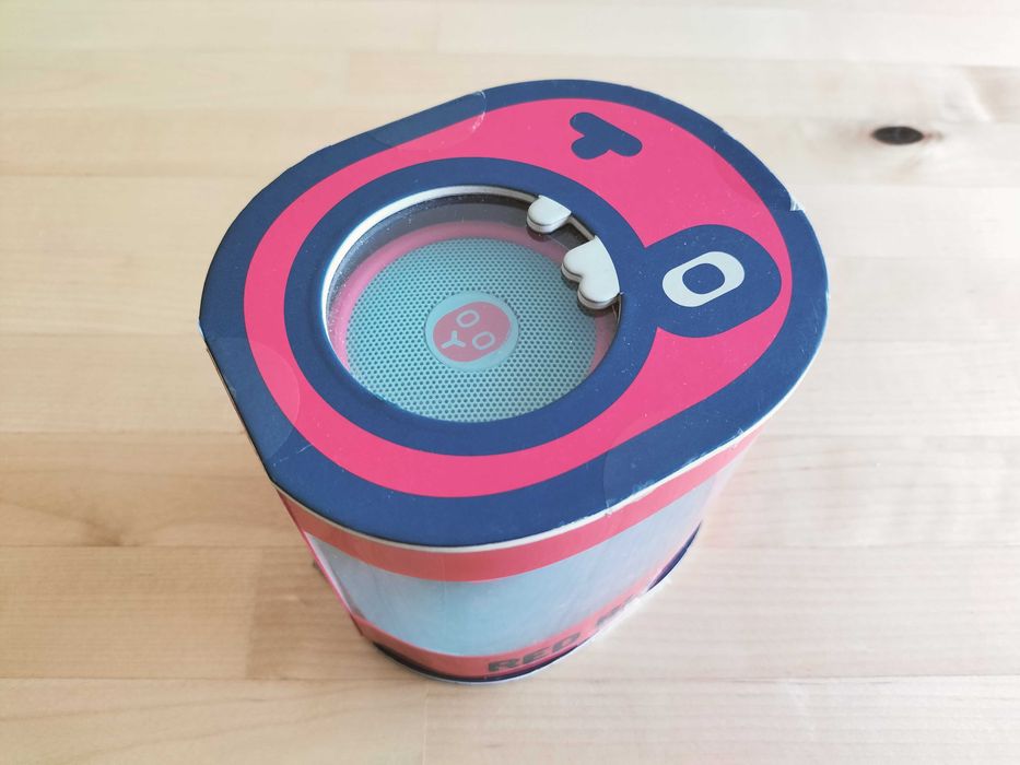 Coluna Bluetooth Goodis Sound Faces Red Blue