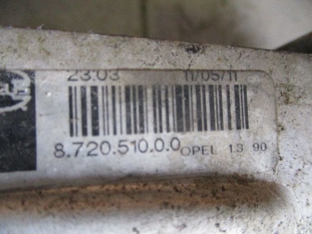Radiador do intercooler OPEL Corsa D