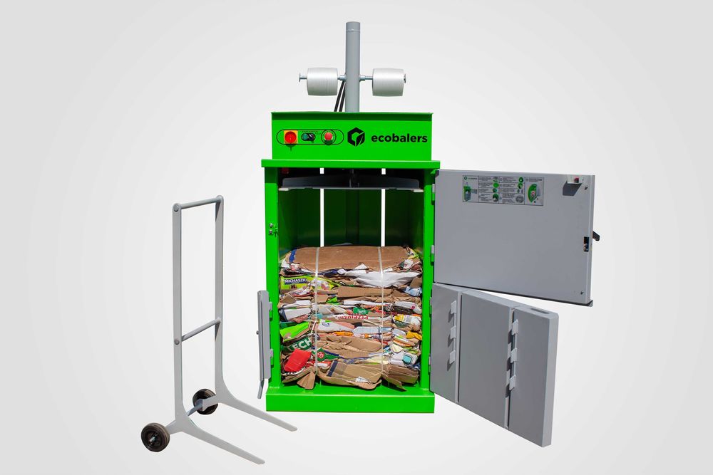 Belownica do makulatury, prasa do kartonu, folii - VB50, kup na RATY