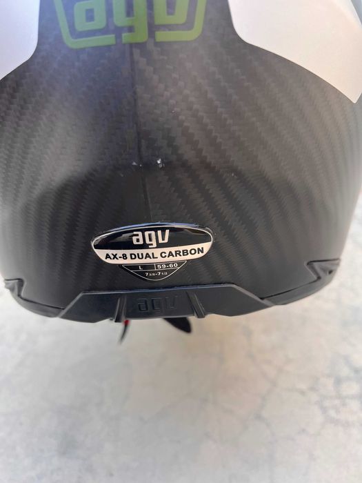 Capacete AGV AX-8 Dual Carbon - Tamanho L - 59/60 cm