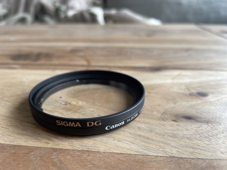 Canon FA-DC58E adapter do filtrów + filtr Sigma UV DG 58mm