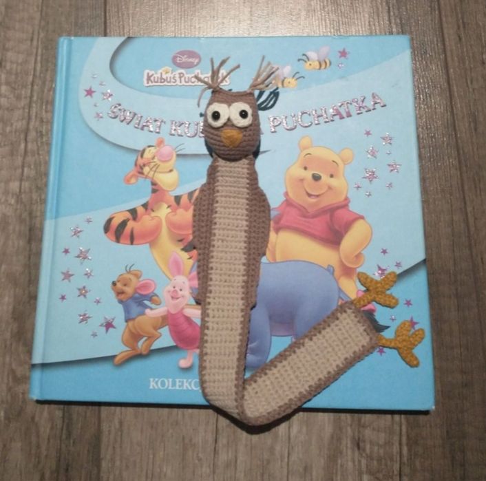 Sowa, sówka zakładka do książki na szydełku prezent