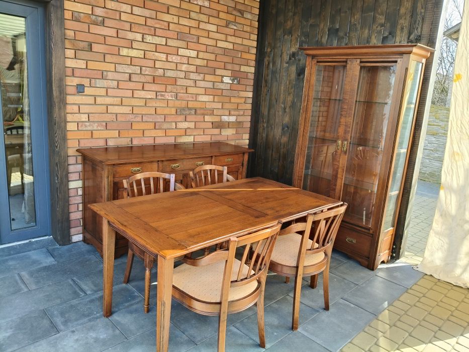 Zestaw mebli kolonialnych / dębowych