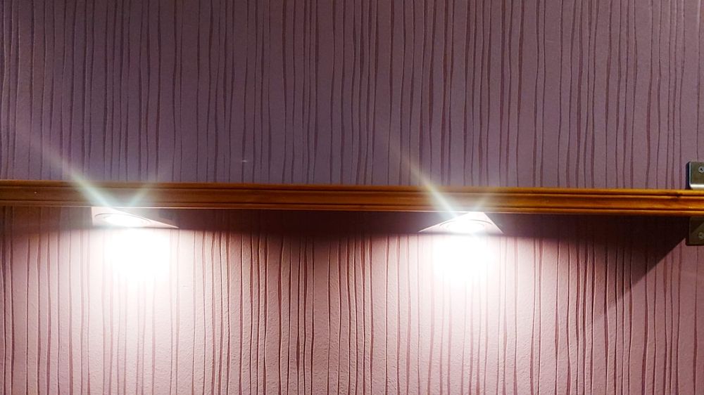 Półki 3 szt drewno uchwyty Stal nierdzewna szczotkowana