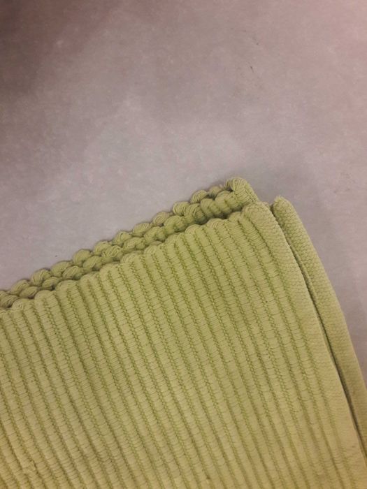 Tapete verde alface de algodão