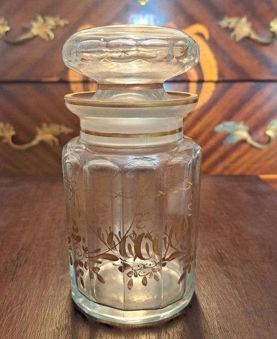 Frasco antigo pintado à mão