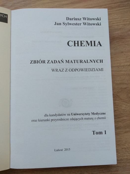 Zbiór zadań CHEMIA D.Witkowski, J.S.Witkowski