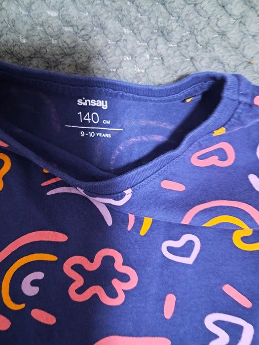 Bluzka Sinsay roz.140 i podkoszulka 134/140