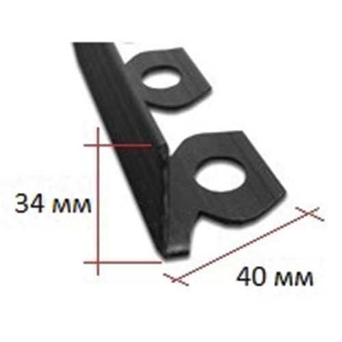 Бордюр садовий універсальний 10м чорний.