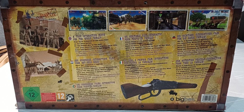 Jogo Western Heroes Wii com Arma