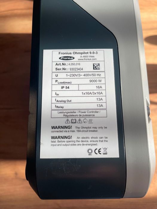 FRONIUS Ohmpilot 9.0-3 regulator zużycia energii