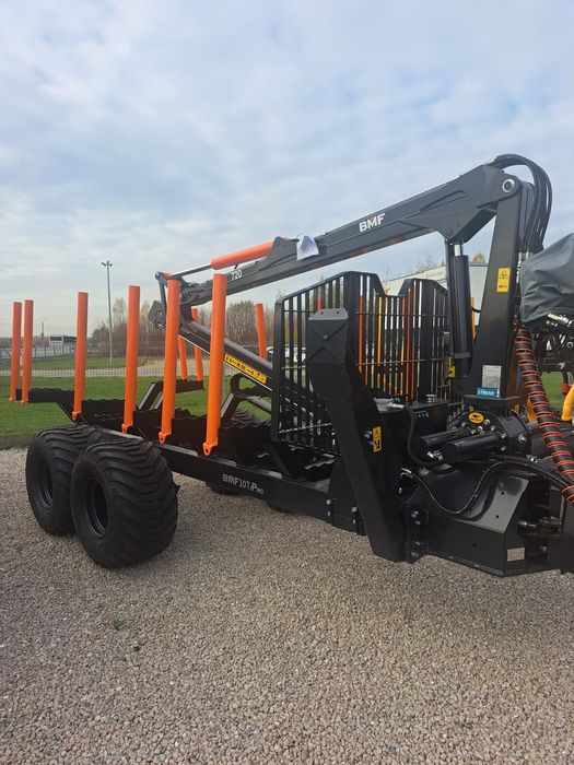 Przyczepa Leśna Zrywkowa BMF10T2 PRO720 z Żurawiem PROMOCJA