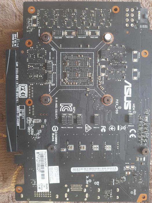 Gráfica asus geforce gtx 1650 phoenix OC 4GB