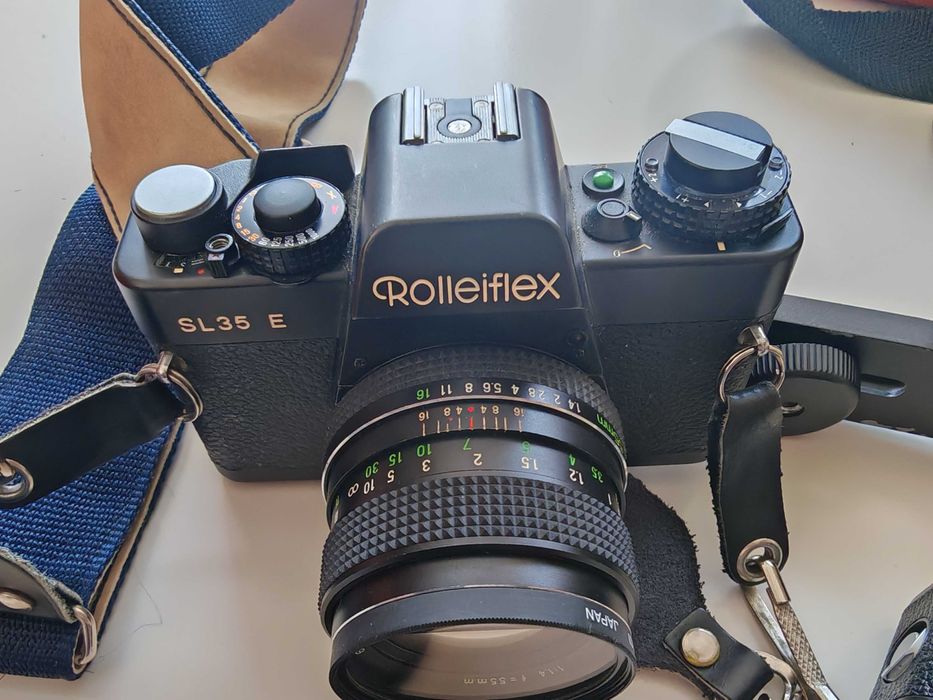 Aparat lustrzanka analogowa Rolleiflex SL35 E 3 obiektywy