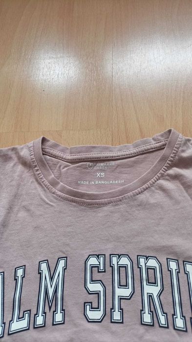 Damska koszulka Primark XS Palm Springs pudrowy róż
