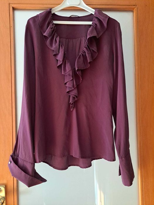 Blusa bordeux L marca Sacoor Brothers