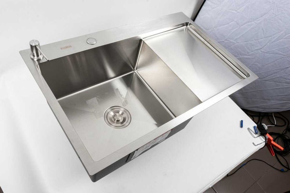 Кухонна мийка нержавійка 78*50R+L Handmade