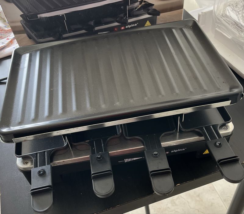 Grill Raclette Alpina – como novo com caixa