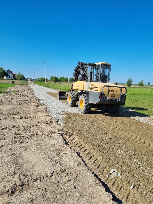 Usługi koparką usługi sprzętem budowlanym