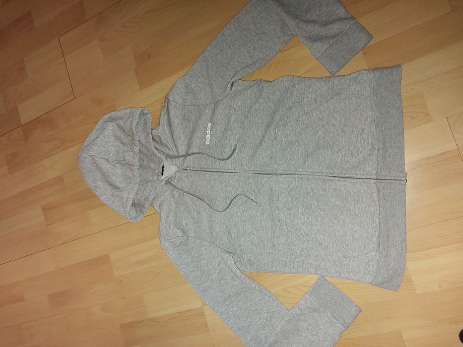 Bluza Adidas szara damska r S 36 38 suwak, oryginał