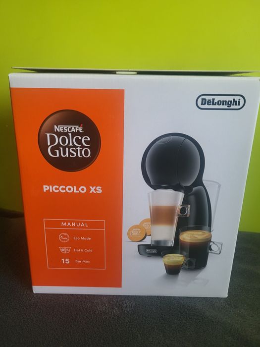 NOWY Ekspres kapsułkowy DeLonghi Dolce Gusto Piccolo XS + kapsułki