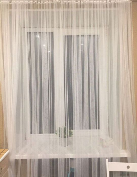 Нова ніжно біла тюль