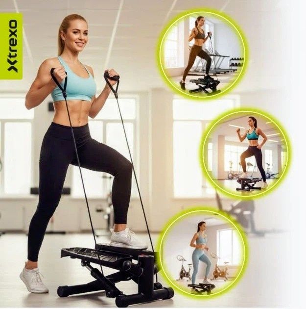 Поворотний степпер Trexo PRO домашній кардіо тренажер фітнес схуднення реабілітація