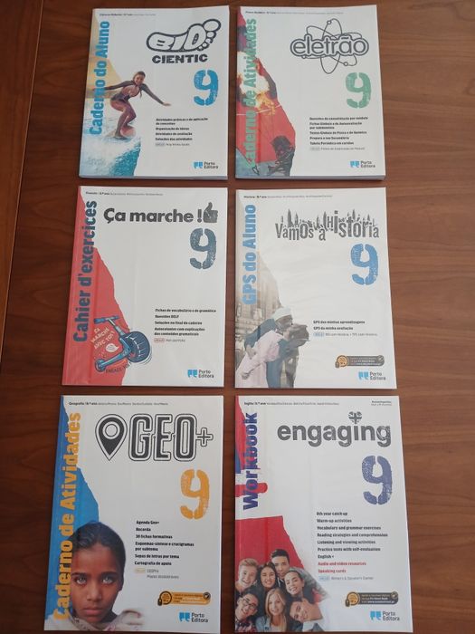 Livros de exercícios / Apoio escolar 9 ano