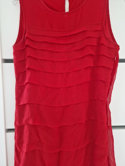 Sukienka z falbankami Zara S