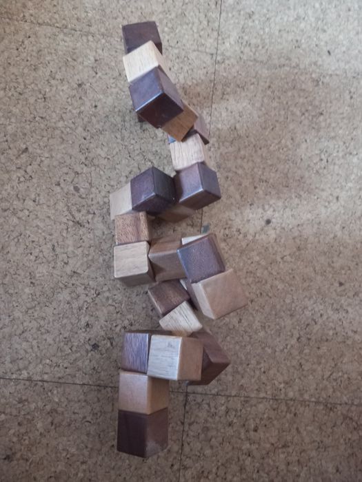 Puzzle cubo madeira