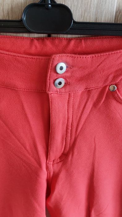 Spodnie materiałowe dopasowane wysoki stan S 36 H&M