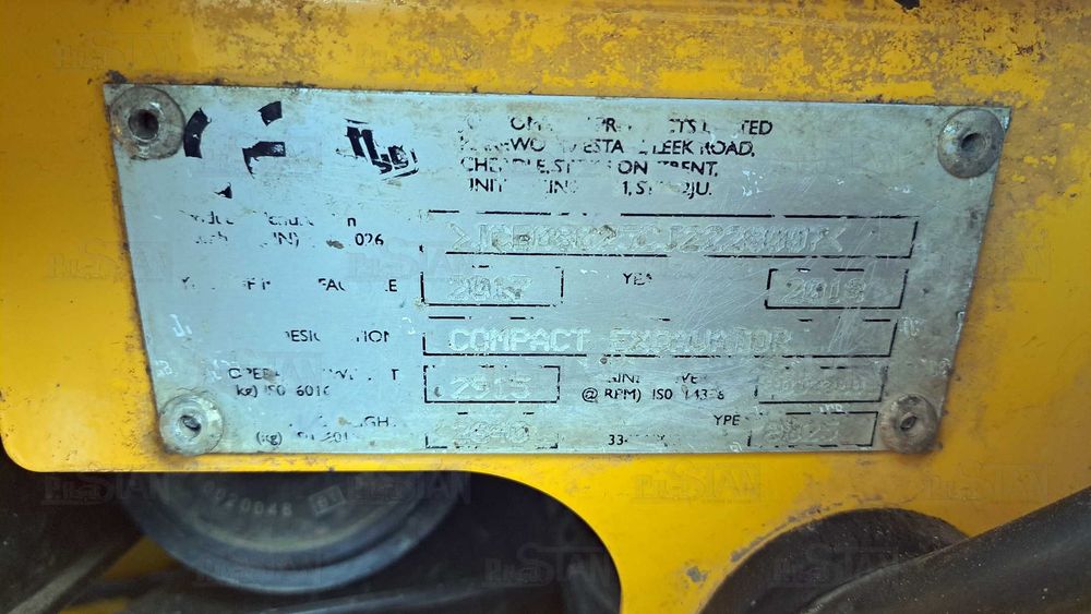 Minikoparka JCB 8025 ZTS 2017r.