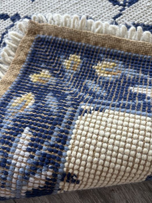 Tapete de arraiolos manual 64x124