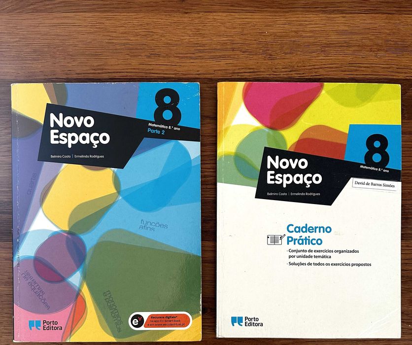 Manual e Caderno NOVO ESPAÇO 8