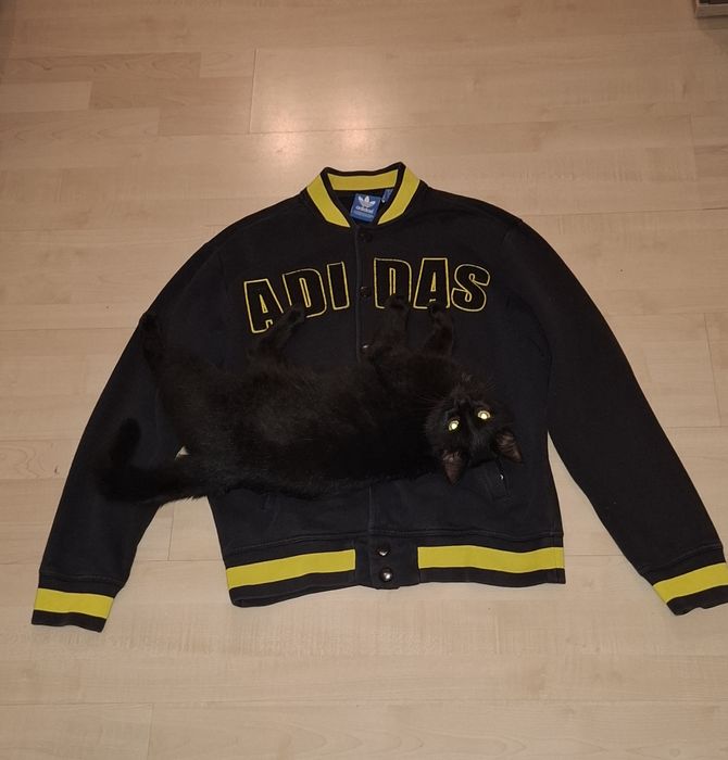 Retro bluza Adidas bejsbolówka rozpinana