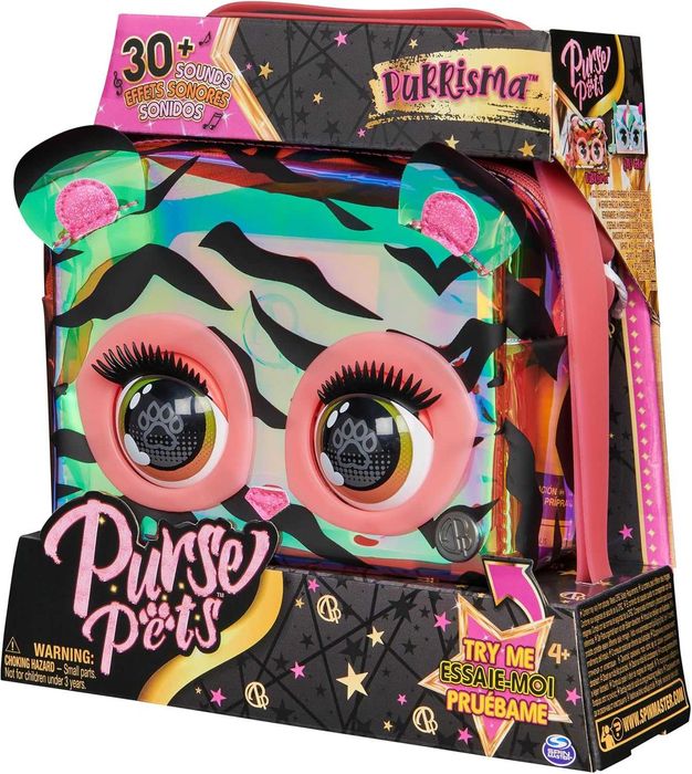 ОРИГИНАЛ! Интерактивная сумочка Purse Pets Purrisma Interactive Тигр