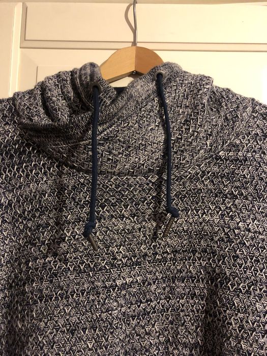 Sweter męski Reserved S/46 , ciepły z golfem granat