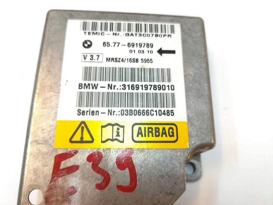 BMW E39 Sterownik Moduł poduszek Airbag 3.7 V