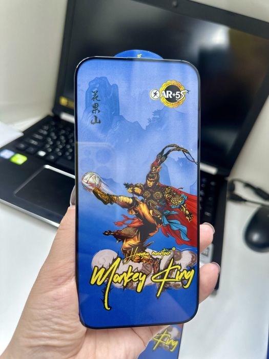 Захисне скло на айфон iphone преміум Monkey King ESD+ 5S Glass