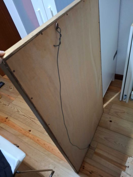 Espelho vintage em madeira dourada