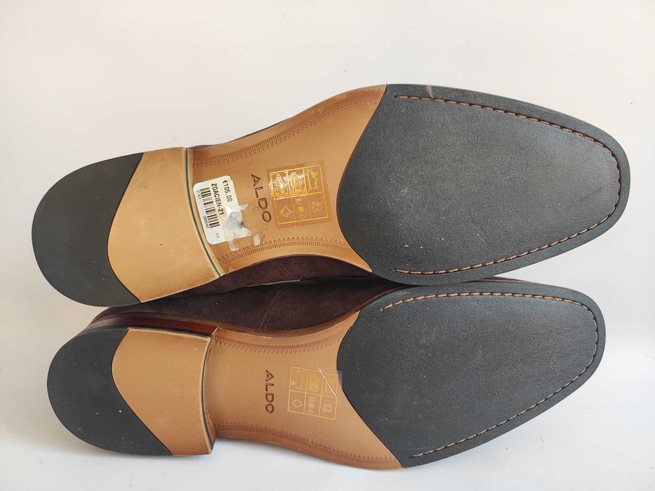 - Aldo - Zamszowe buty, loafersy r. 42