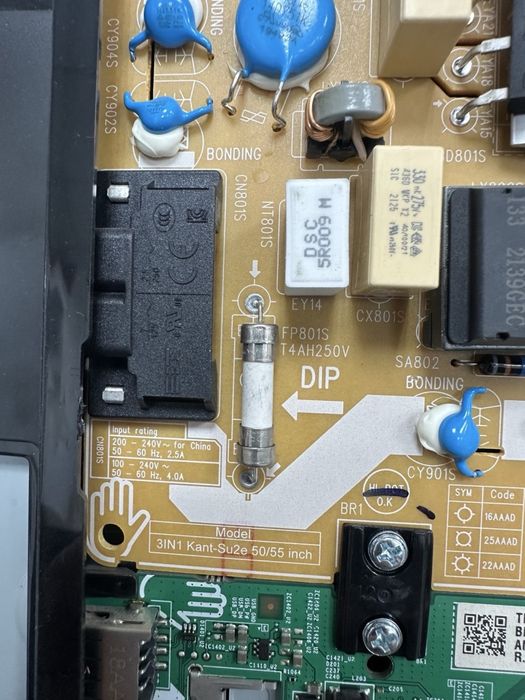 Плата Ue55au7100u
