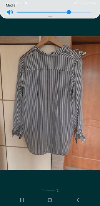 Koszula Zara paski M oversize woman elegant marynarska glamour tkmaxx