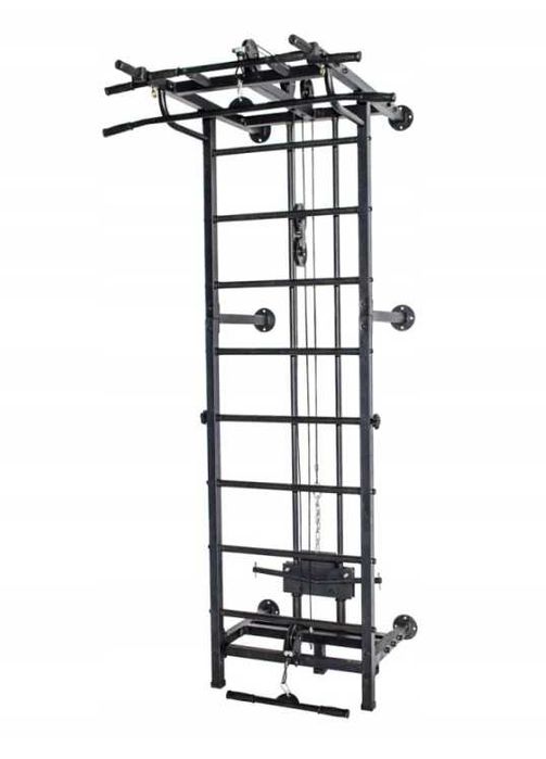 Drabinka gimnastyczna Kraft System сzarna + wyciąg