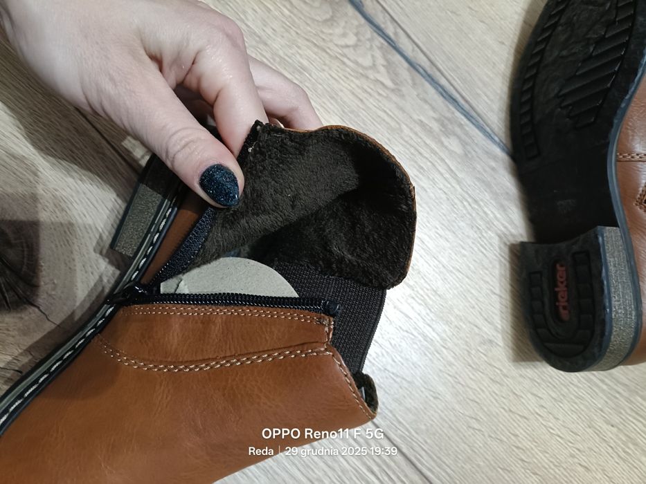 Sztyblety rieker brązowe 39