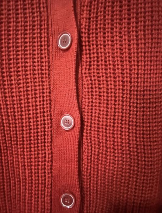 Camisola de inverno vermelha